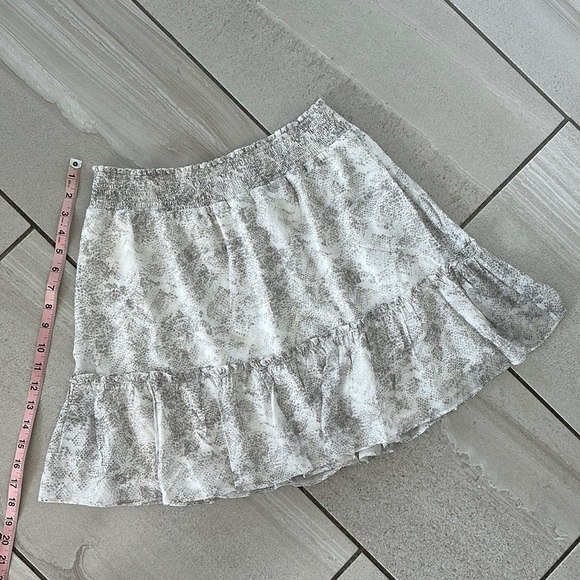 Intermix Silk Skirt Grey & White ❤️ - Picture 1 of 7